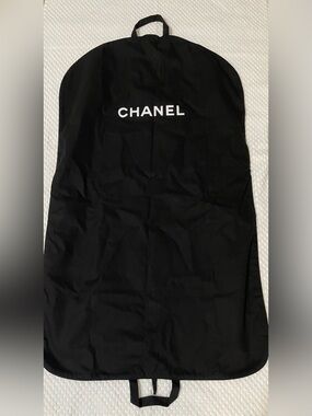 CHANEL Black Logo Garment Cover